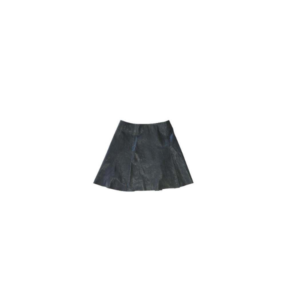 All Saints Pleated Lamb Leather Mini Skirt - Women’s Size 6